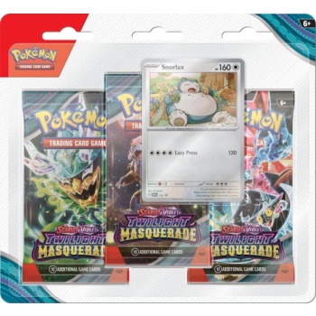 Twilight Masquerade - 3-Pack Blister Snorlax - ENG